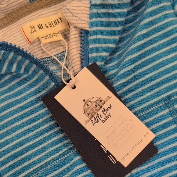 Zara Kids Blue Striped Hoodie - Picture 2 of 11